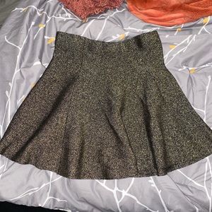 gold skirt